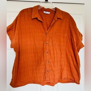 Button down Wide Tee